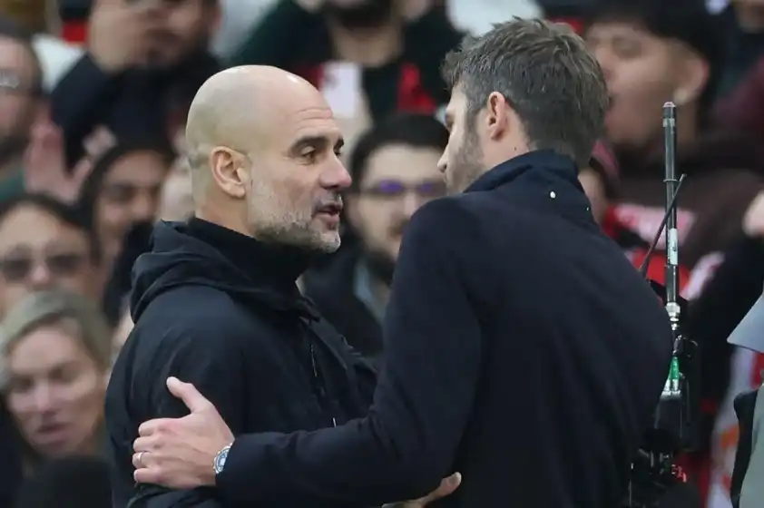 Carrick đánh giá rất cao tầm ảnh hưởng mà Pep tạo ra đối với bóng đá Anh và cả châu Âu. (Ảnh: Goal) Carrick đánh giá rất cao tầm ảnh hưởng mà Pep tạo ra đối với bóng đá Anh và cả châu Âu. (Ảnh: Goal)